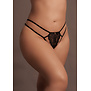 Faye - Kant Tanga met Verstelbare Sliders en Gouden Details - Plus Size