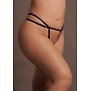 Sophia - Brief met Open Kruik en Billen, Verstelbare Slider en Gouden Details - Plus Size
