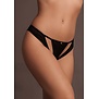 Milou - Elastische Mesh Boxer met Open Kruis en Gouden Details - One Size