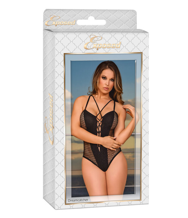 Magic Silk Teddy met Click Cross - L/XL