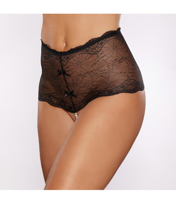 Allure Passion and Pearl - Pareltanga - Één maat - Zwart