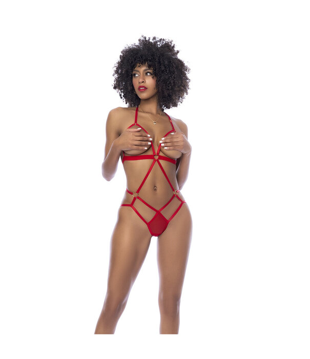 Mapalé Heartstroke - Harnas Teddy - L/XL - Rood