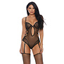 Verleidelijk Vixen - Teddy met Garter - XL
