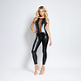 The Body Glaze - Wetlook Jumpsuit - S/M - Zwart