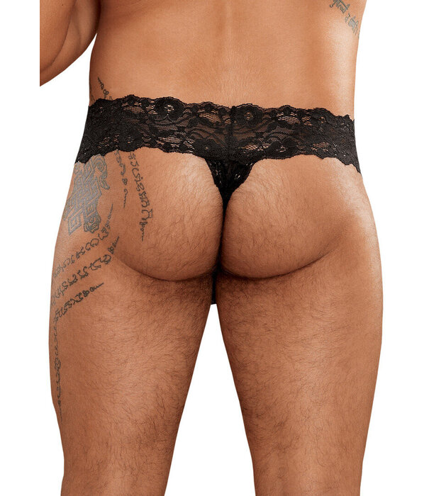 Male Power Micro Thong Pinch Back - S/M - Zwart