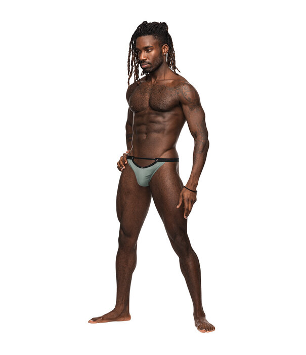 Male Power Micro V Thong - L/XL - Jade