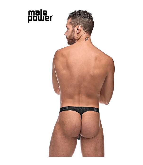 Male Power Micro G-String V - S/M - Zwart