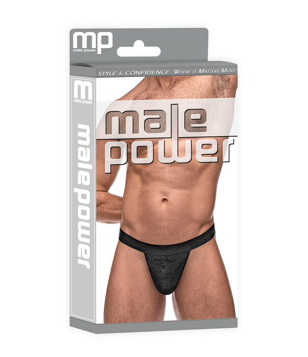 Male Power Micro G-String V - L/XL - Zwart
