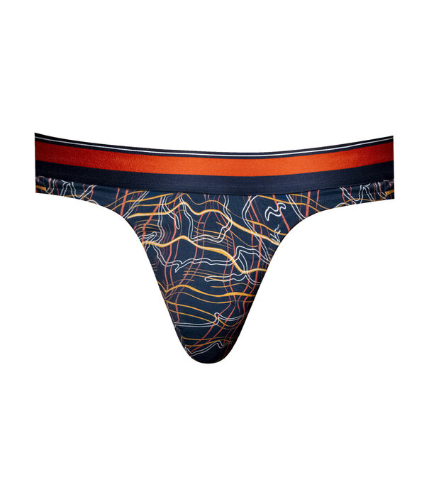 Male Power Tanga - S/M - Marine Marmer