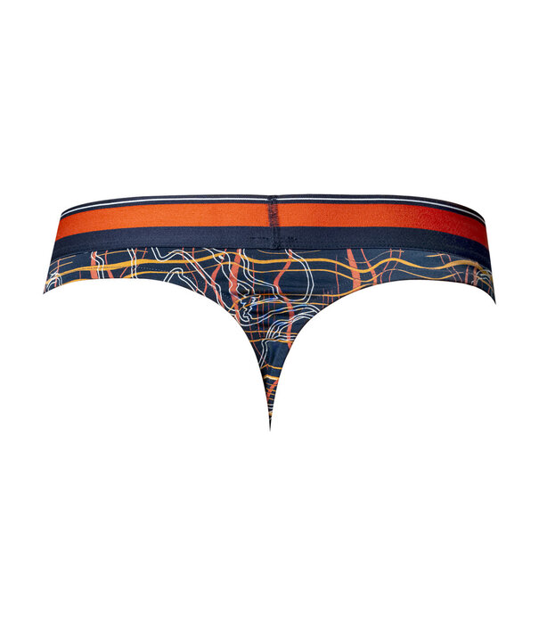 Male Power Tanga - S/M - Marine Marmer