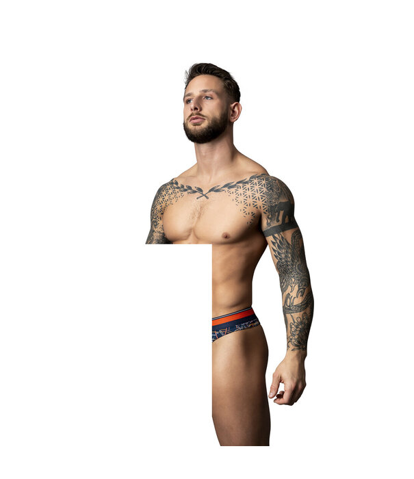 Male Power Tanga - L/XL - Marine Marmer