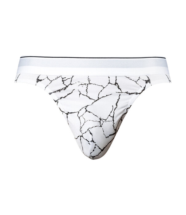 Male Power Tanga - S/M - Witte Marmer