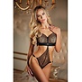 Halter Ouverte Lace Teddy