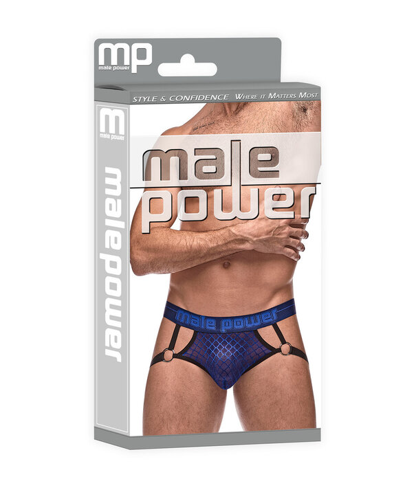 Male Power Jock Ring - L/XL - Marineblauw