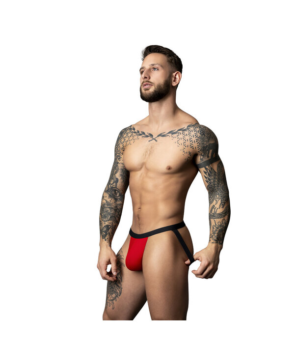 Male Power Jock - L/XL - Rood/Zwart