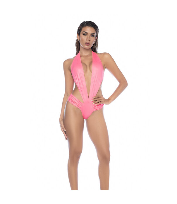 Mapalé Bodysuit - L/XL - Wet Look Roze