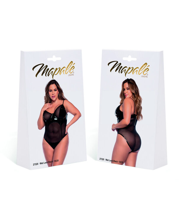 Mapalé Bodysuit - 3/4X - Nat zwart