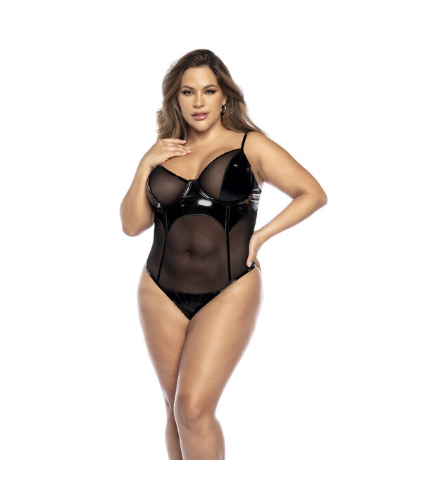 Mapalé Bodysuit - 1X/2X - Wet Zwart