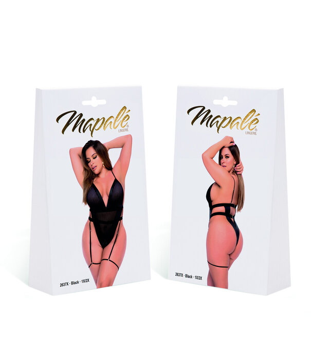 Mapalé Bodysuit - 1X/2X - Zwart