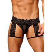 G-String Garter Short - S/M - Zwart