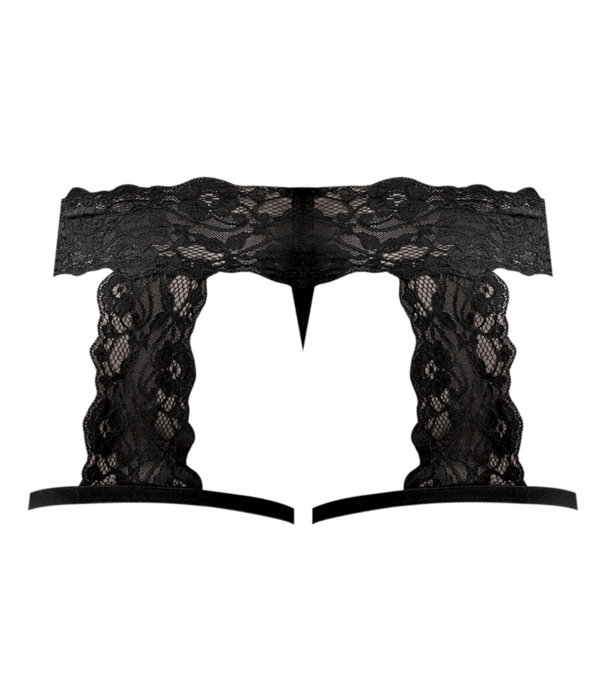 Male Power G-String Garter Short - S/M - Zwart