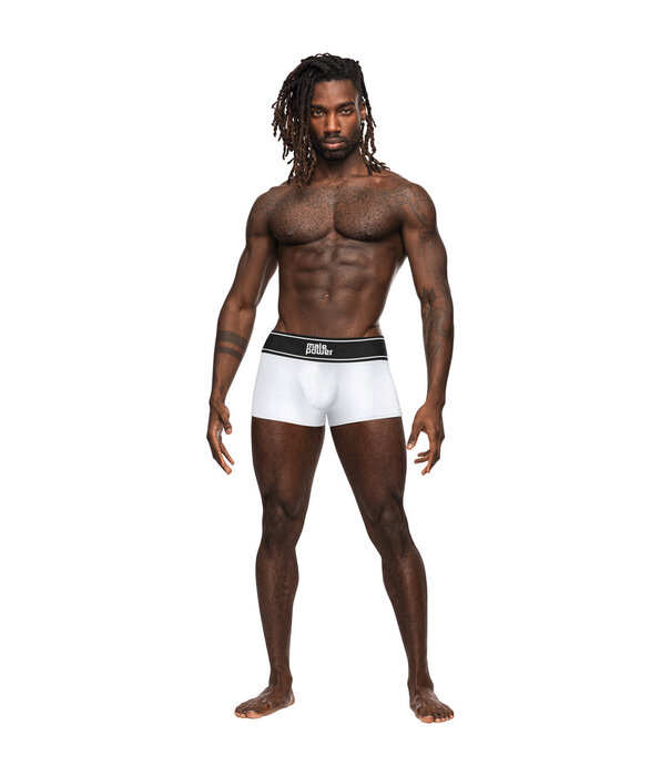 Male Power Pouch Short - L - Wit