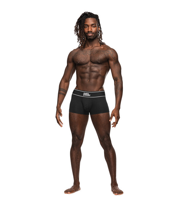 Male Power Pouch Short - S - Zwart