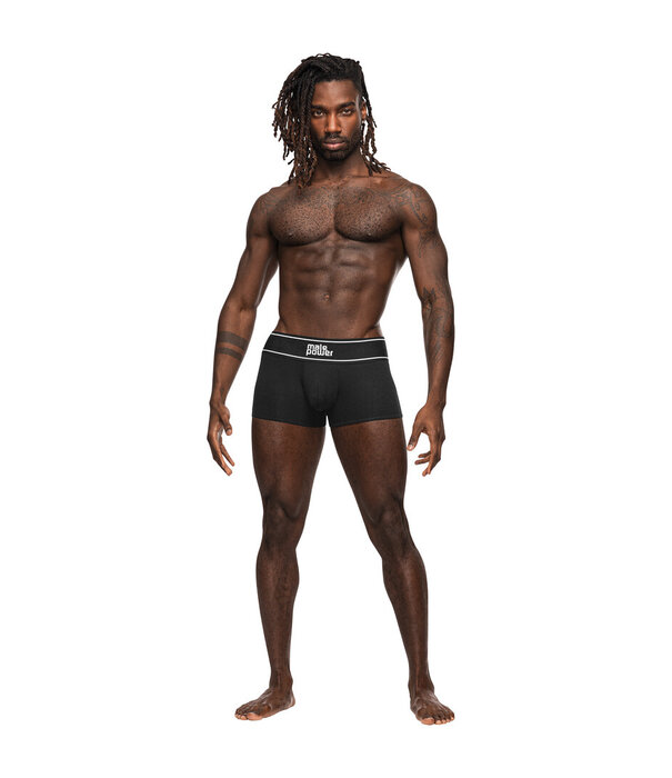 Male Power Pouch Short - L - Zwart