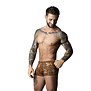 Pouch Short met Zwarte Cockring - S - Bruin Luipaard