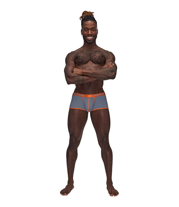 Male Power Uplift Mini Short - S - Grijs
