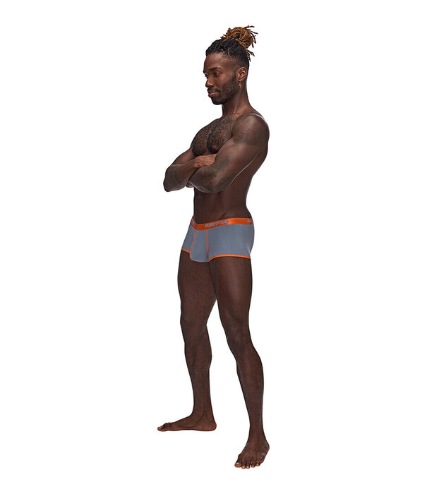 Male Power Uplift Mini Short - S - Grijs