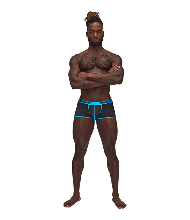 Male Power Uplift Mini Short - S - Zwart