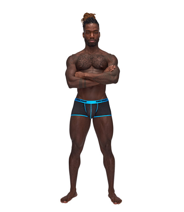 Male Power Uplift Mini Short - L - Zwart
