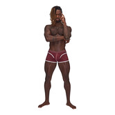 Mini Short - M - Bordeauxtint
