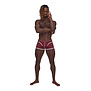 Mini Short - L - Burgundy