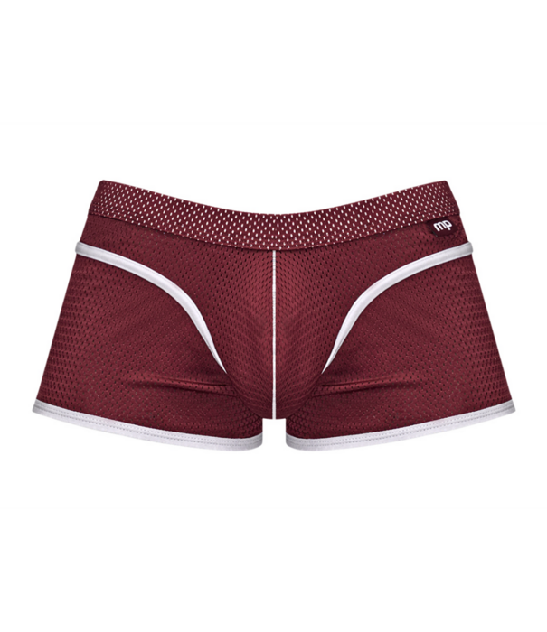 Male Power Mini Short - L - Burgundy