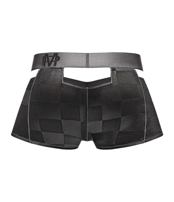 Male Power Cutout Shorts - S - Zwart