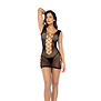 Cutout Visnet Chemise - Één maat - Zwart