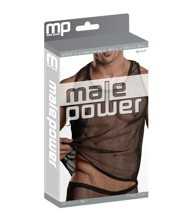 Male Power Tanktop - S/M - Zwart