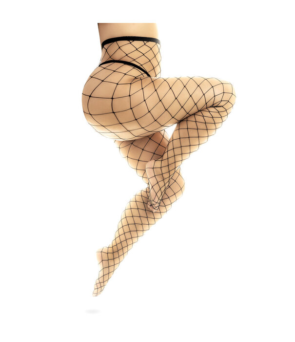 Mapalé Heknet Panty - Koninginneformaat - Zwart