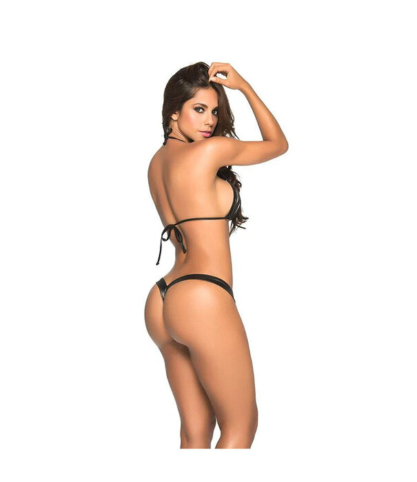 Mapalé Perfect Thong - M/L - Glanzend Zwart