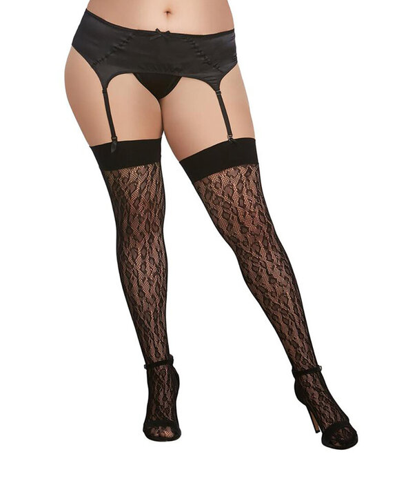 Dreamgirl Leopard Visnet Tot de Dij Diamant