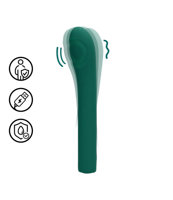 Loveline by Shots Pulse Wave G-Spot Vibrator - Groene Kristal