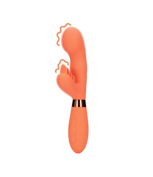 Siliconen Rabbit Vibrator met Geribbelde Clitorale Stimulator - Glazed Carrots