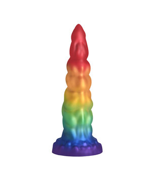Magic Rider - Eenhoorn Silicone Dildo - Regenboog