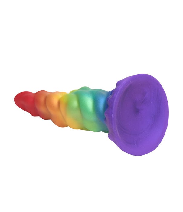 Magic Rider - Eenhoorn Silicone Dildo - Regenboog