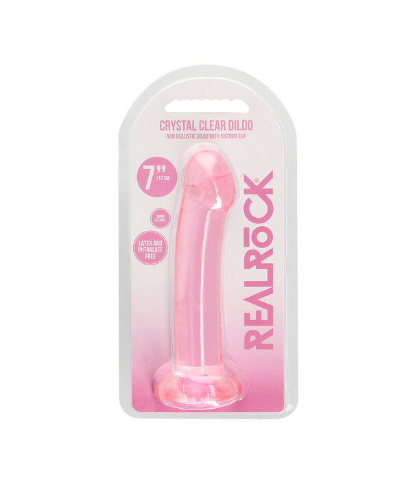 RealRock by Shots Niet-realistische dildo met zuignap - 7 / 17 cm