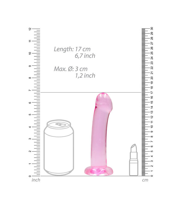 RealRock by Shots Niet-realistische dildo met zuignap - 7 / 17 cm