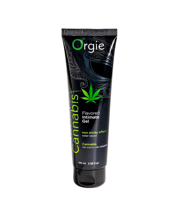 Orgie Lube Tube Cannabis - Waterbased Lubricant - 3 fl oz / 100 ml