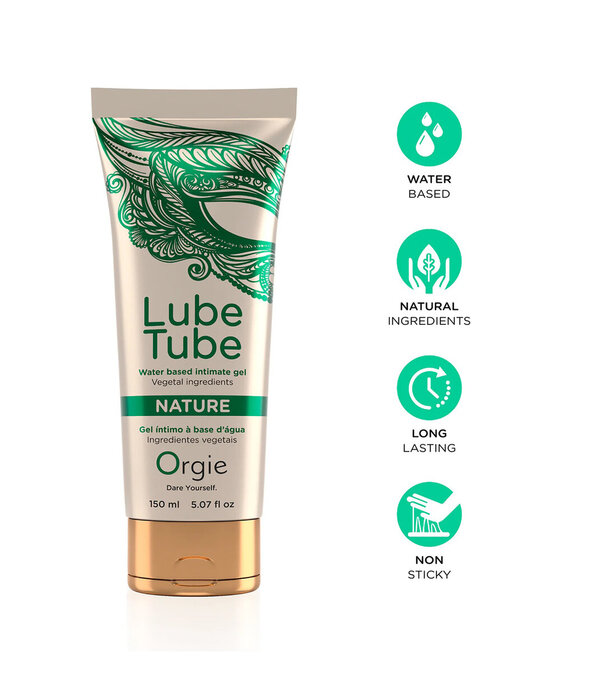 Orgie Lube Tube Nature - Waterbased Lubricant - 5 fl oz / 150 ml